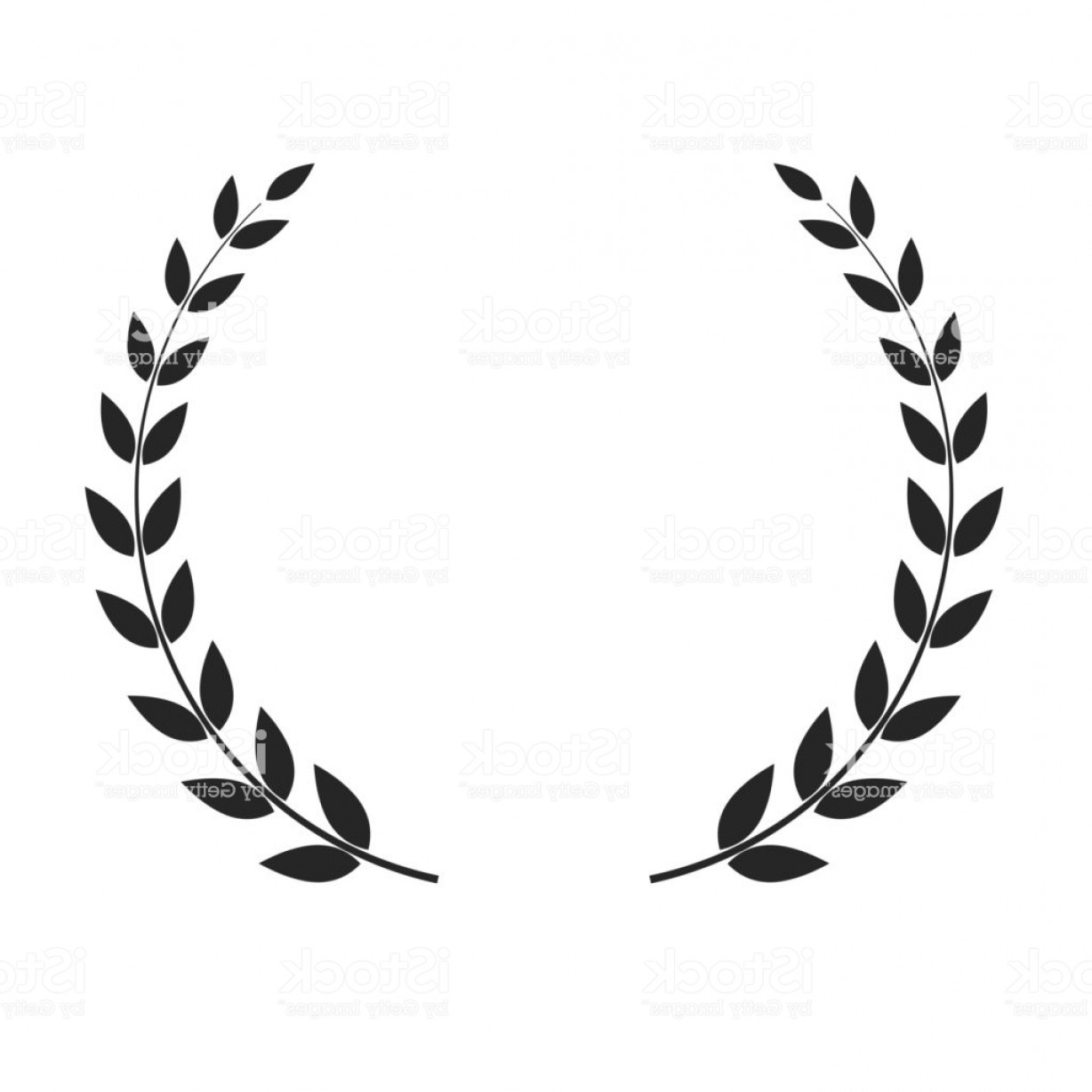 1228x1228 Vector Laurel Wreath Isolated On White Background Gm Soidergi