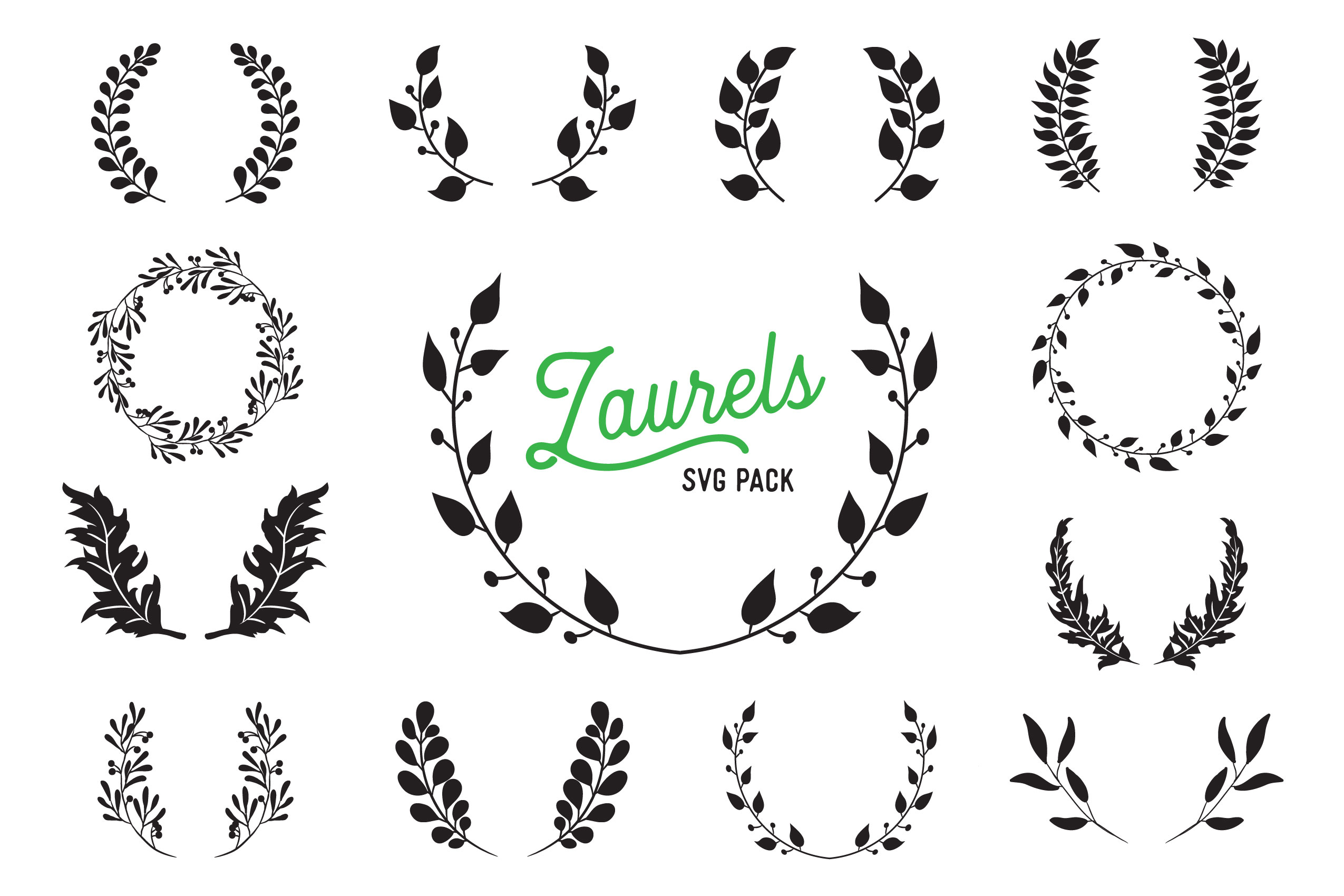2550x1700 Laurel Vector Design Bundle