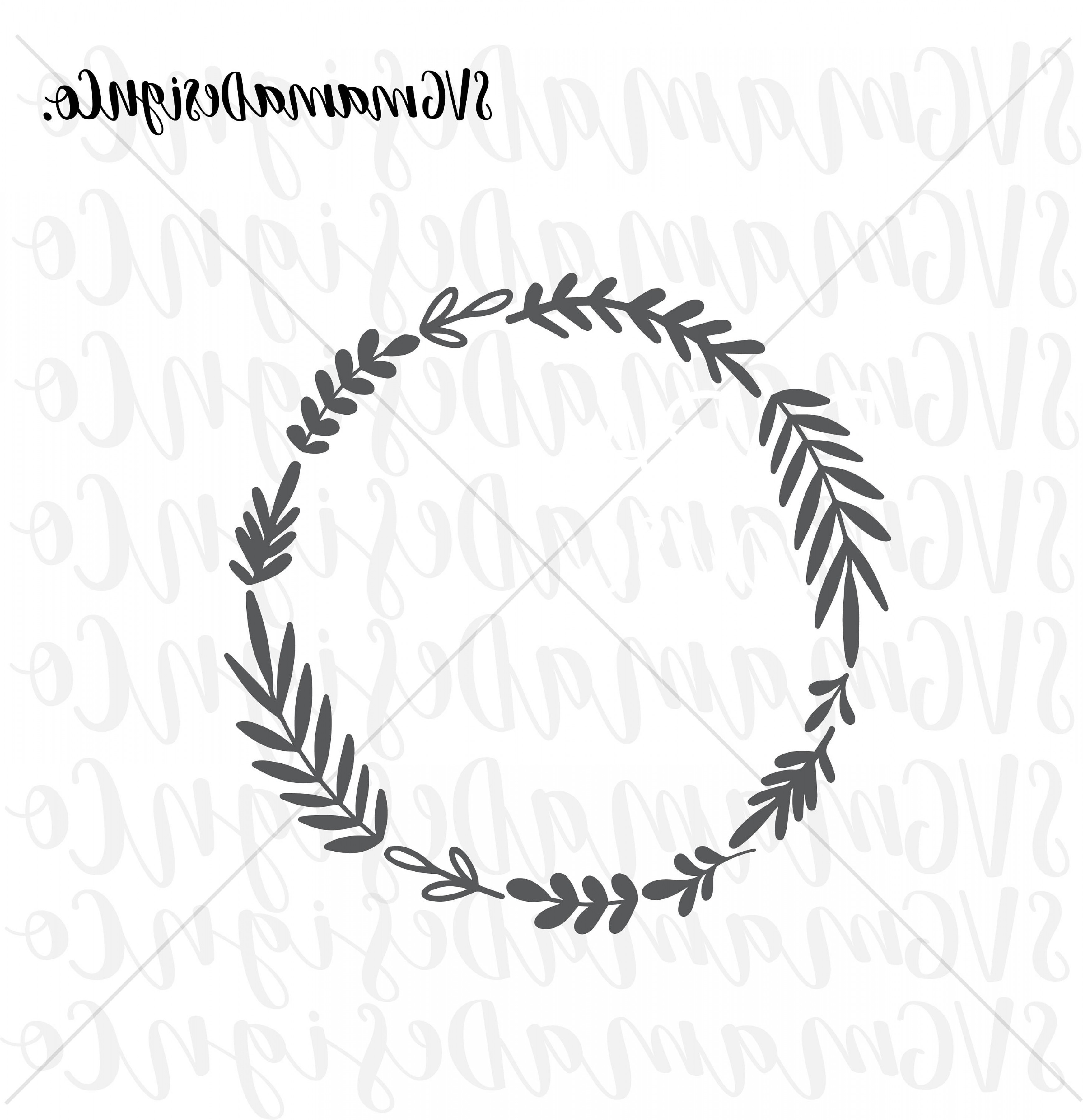 3481x3600 Laurel Wreath Leaf Wreath Vector Studiogrfx