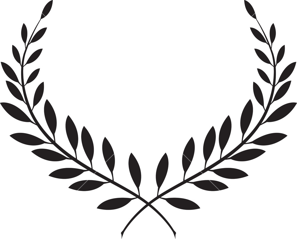 1000x806 Vector Floral Laurel Royalty Free Stock Image