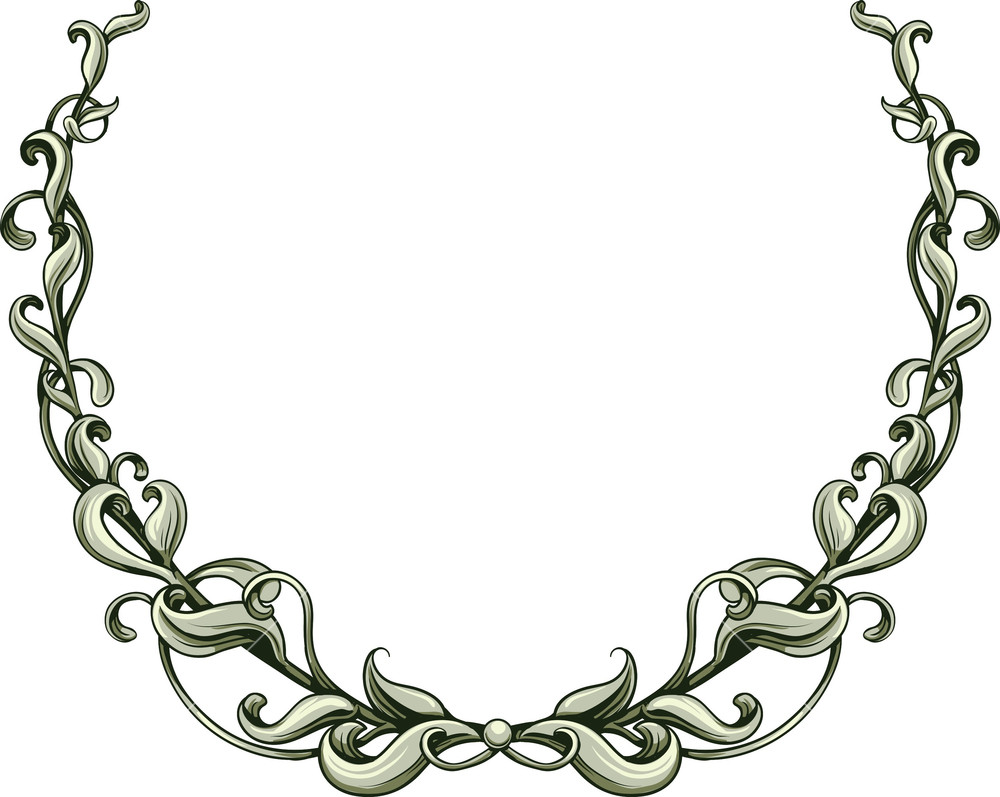 1000x797 Laurel Vector Element Royalty Free Stock Image