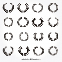 200x200 Laurel Leaves Free Vector Graphic Art Free Download