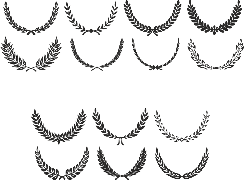 800x592 Digital Laurel Wreath Laurel Clip Art Free Vector Free Download