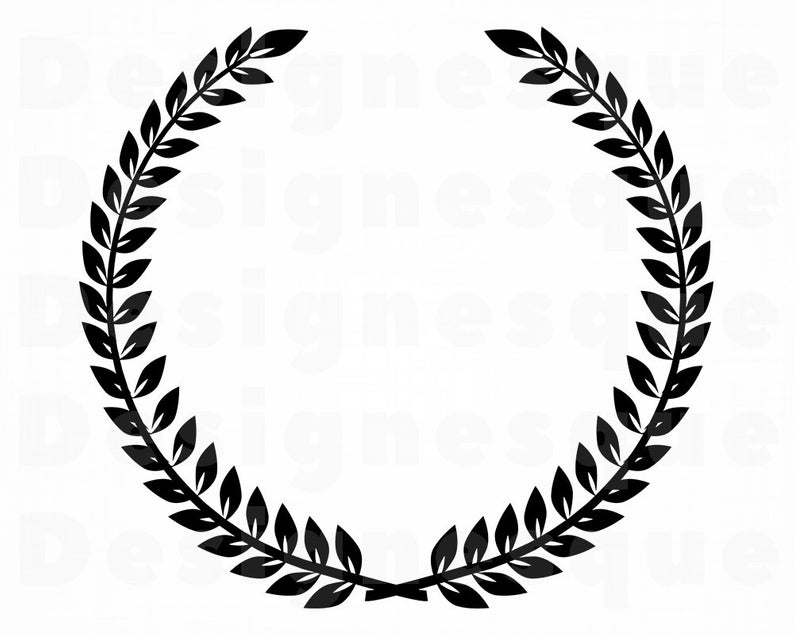 794x635 Laurel Laurel Clipart Laurel For Cricut Laurel Etsy