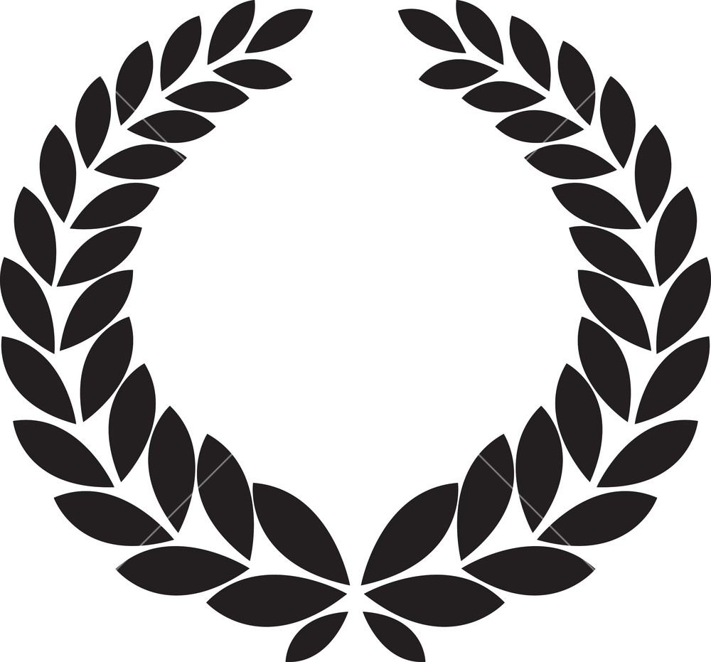 1000x931 Vector Floral Laurel Royalty Free Stock Image
