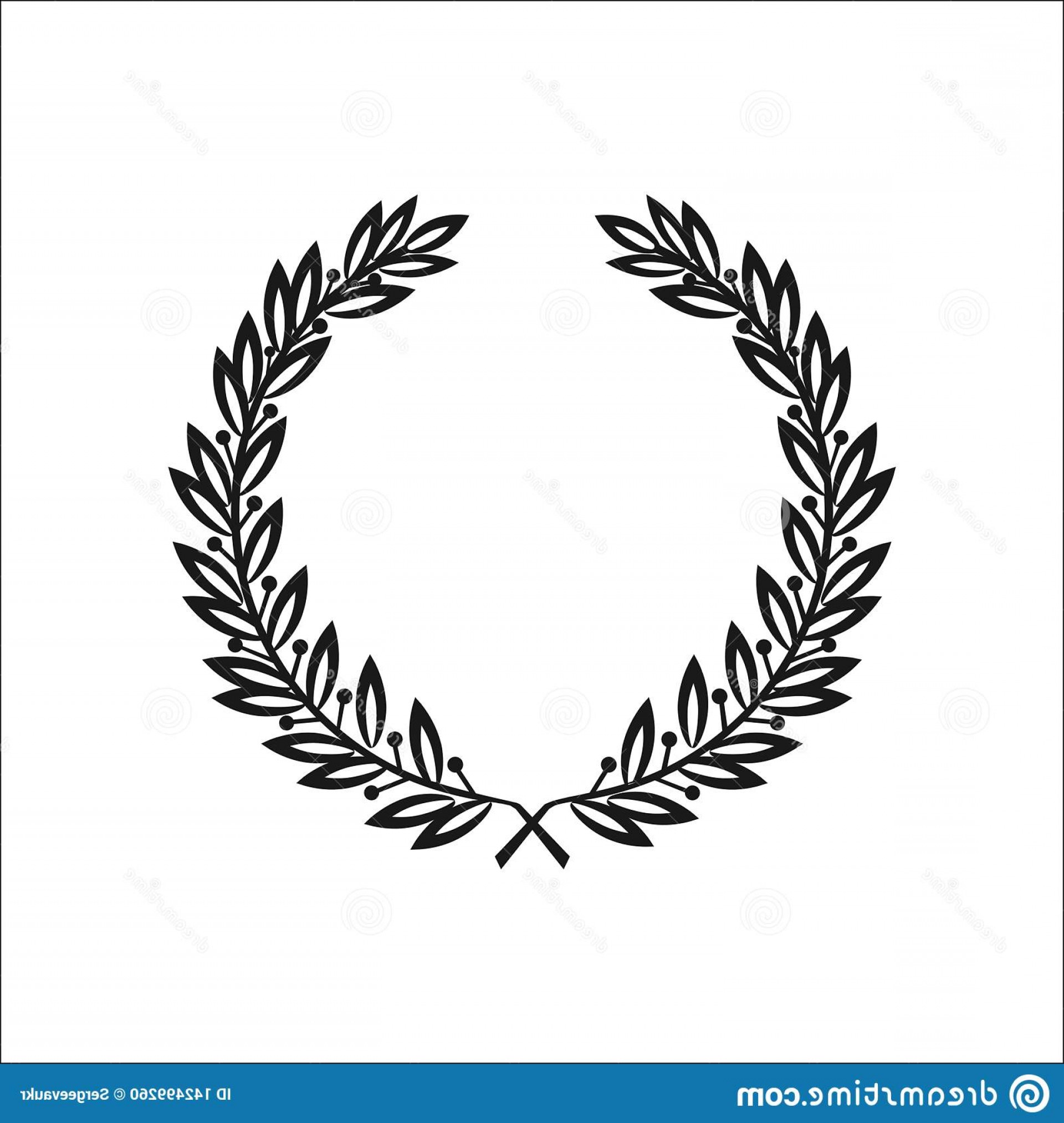 1920x2026 Icon Laurel Wreath Vector Illustration Black Jubilee Anniversary