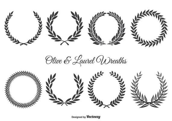 571x400 Olive And Laurel Wreath Set Projects To Try Laurel Wreath