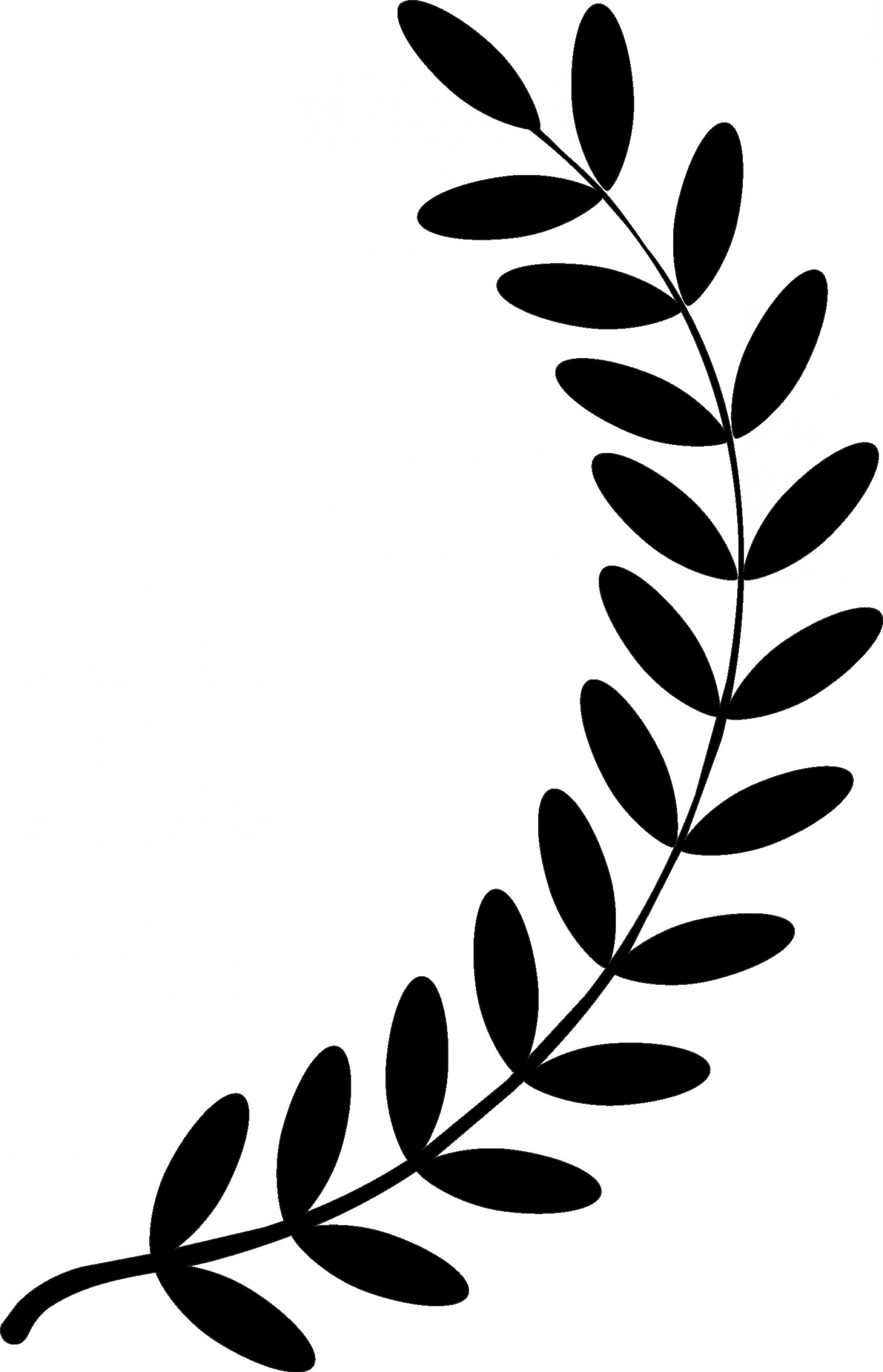 1852x2878 Simple Laurel Wreath Vector Illustration Stunning Clipart