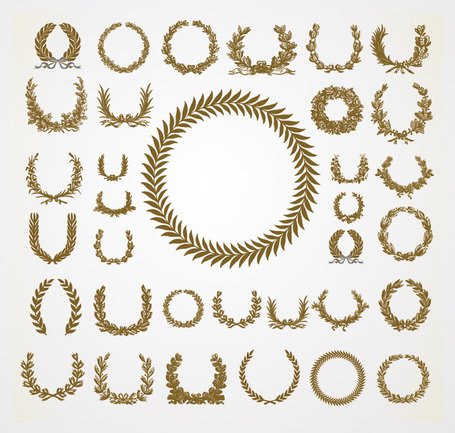 Free Laurel Wreath Clipart And Vector Graphics 455x433 Free Laurel Wreath Clipart And Vector Graphics
