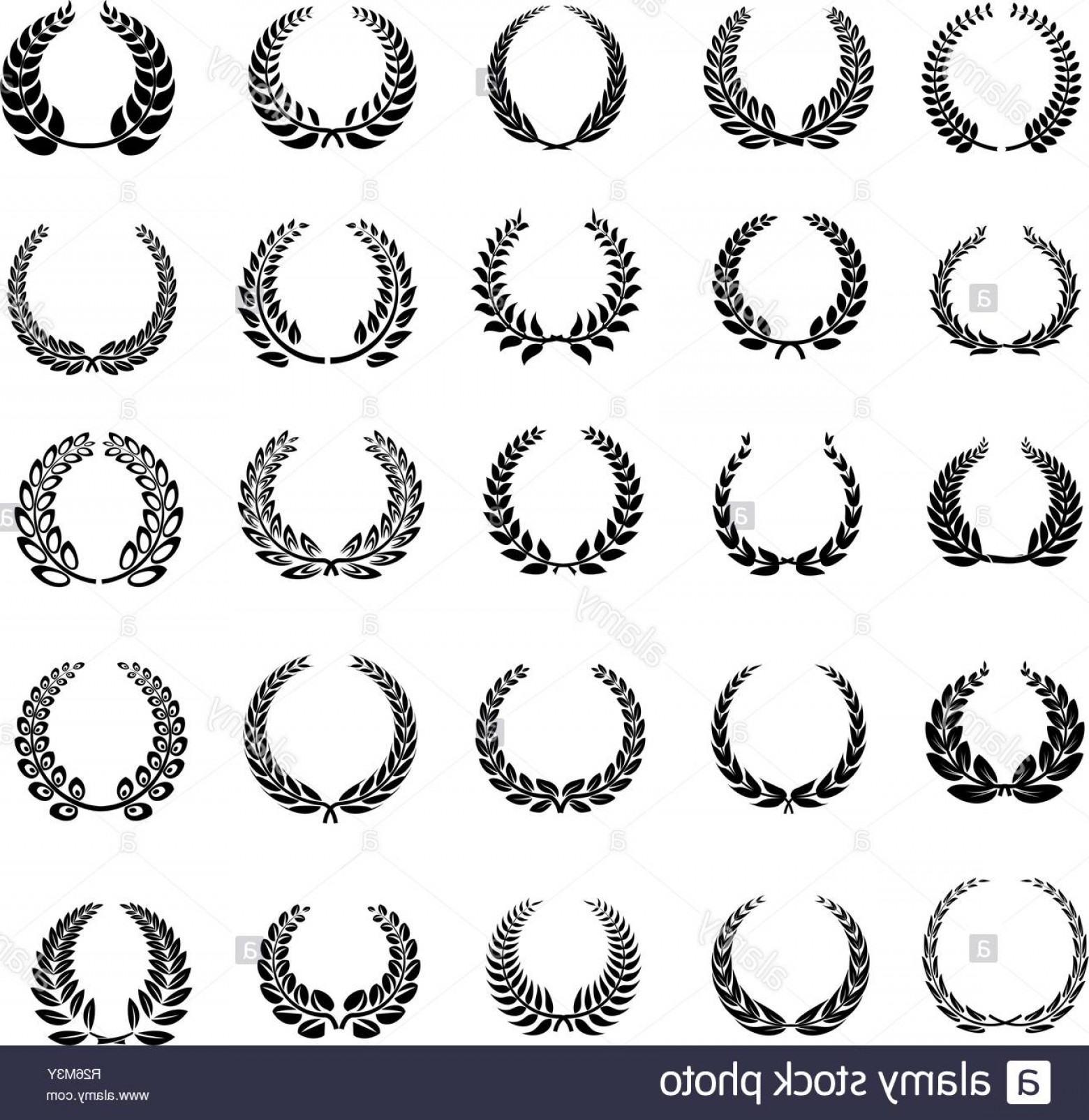 Laurel Wreath Icons Set Simple Illustration Of Laurel Wreath 1560x1605 Laurel Wreath Icons Set Simple Illustration Of Laurel Wreath