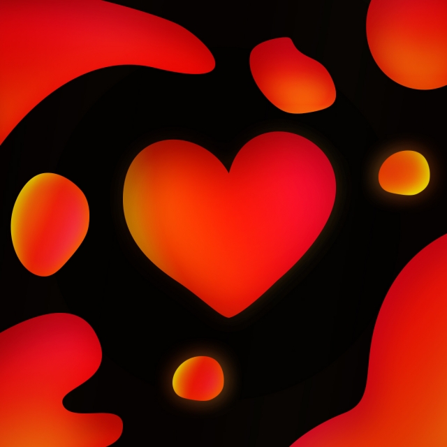 640x640 Liquid Neon Lava Lamp Vector Geometric Background, Lava, Lamp