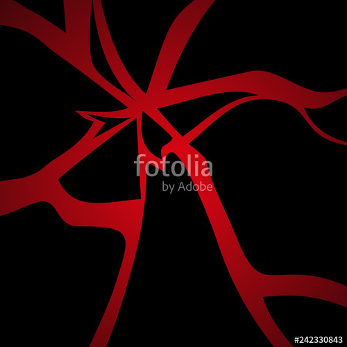 500x500 Abstract Vector Background With Cracked Ground And Lava Vector