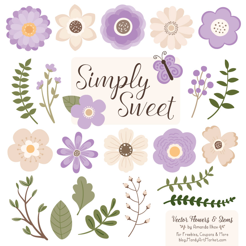 864x864 Lavender Flower Clipart Vectors