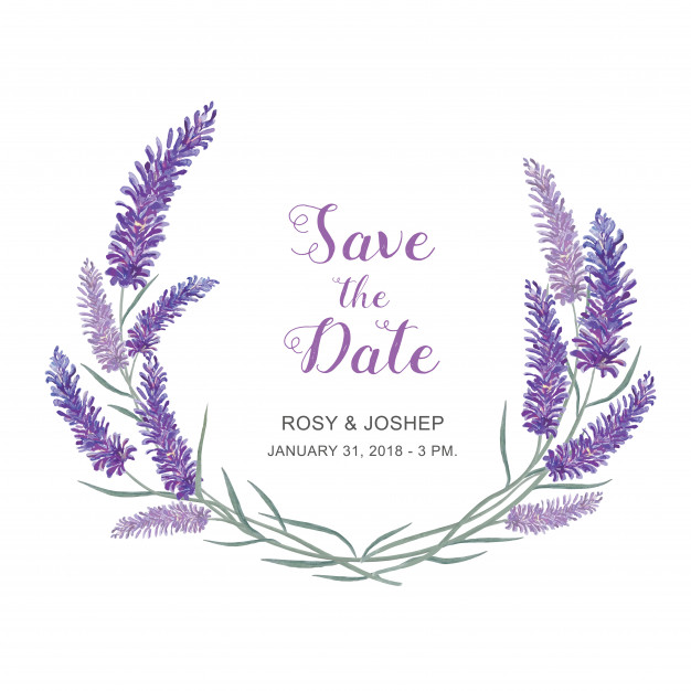 626x626 Lavender Flowers Watercolor Floral And Leaves On A White