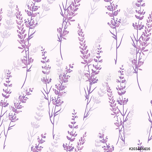 Lavender Floral Purple Vector Seamless Pattern Beautiful Violet 500x500 Lavender Floral Purple Vector Seamless Pattern Beautiful Violet