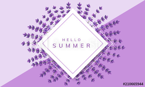 Geometric Paper Frame With Lavender Flower On Purple Background 500x301 Geometric Paper Frame With Lavender Flower On Purple Background