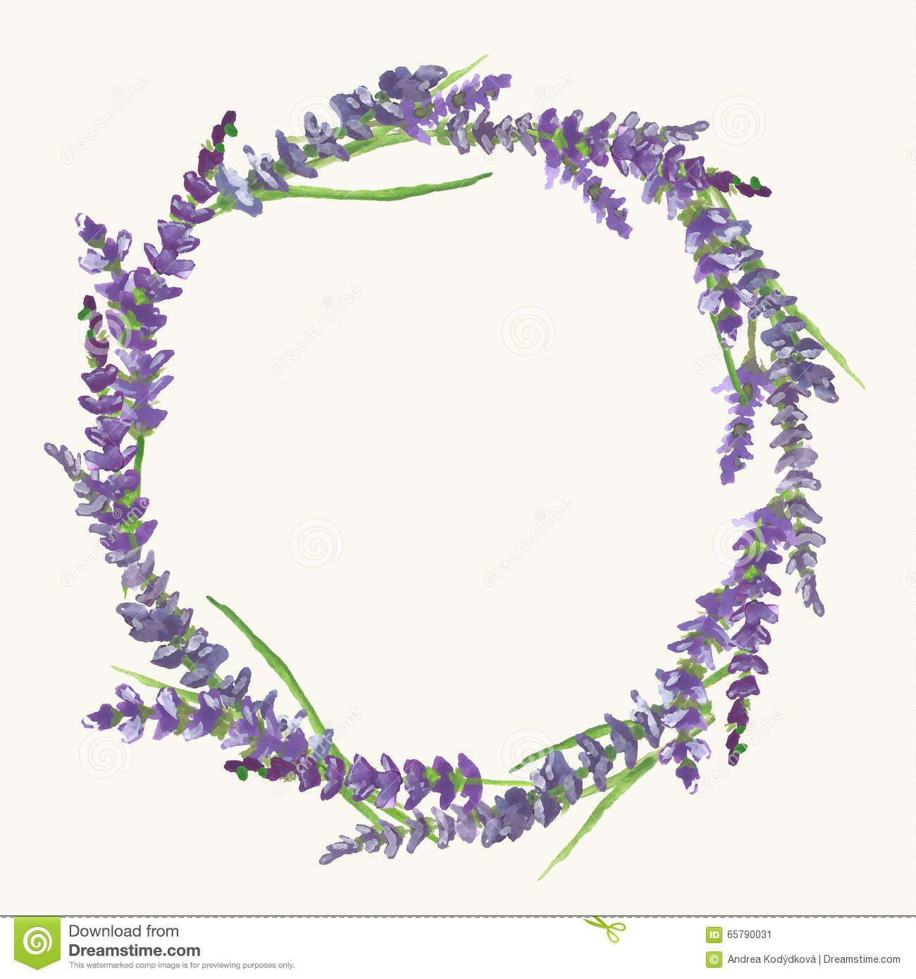 Lavender Wreath, Watercolor Painting, Illustration Stock Vector 1300x1390 Lavender Wreath, Watercolor Painting, Illustration Stock Vector
