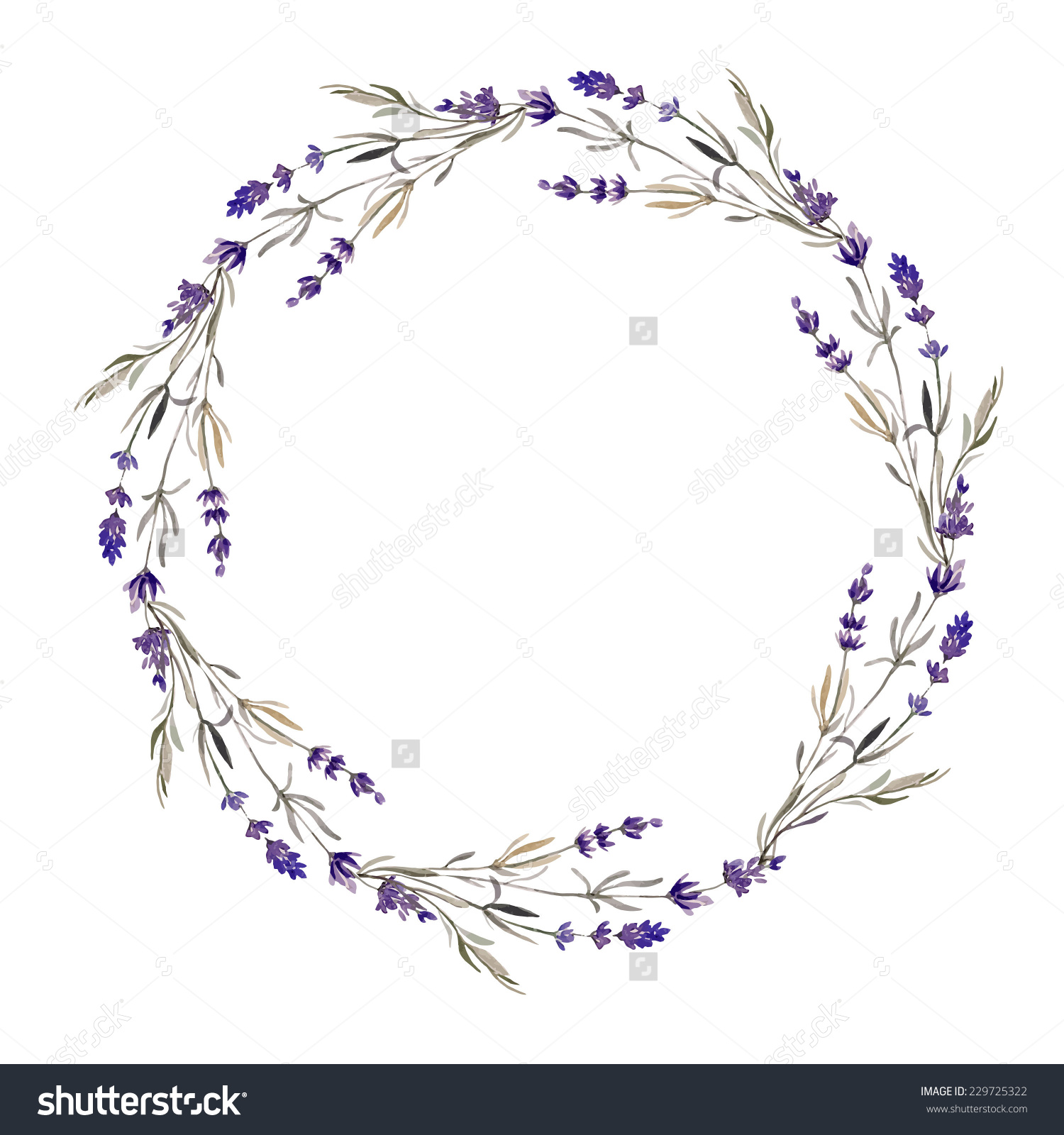 Lavender Wreath Clipart 1500x1600 Lavender Wreath Clipart