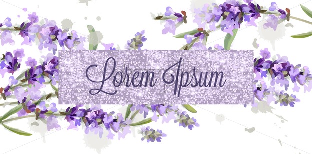 Lavender Card Watercolor Vector Flowers Bouquet Background 623x309 Lavender Card Watercolor Vector Flowers Bouquet Background