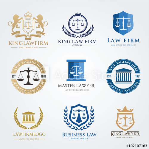 500x500 Law Firm Vector Logo Template