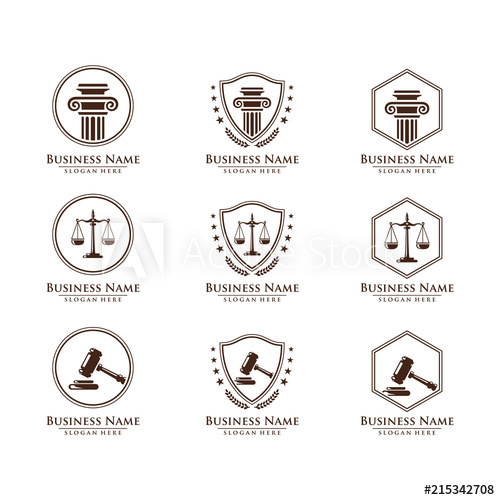 500x500 Law And Attorney Firm Vector Logo Design