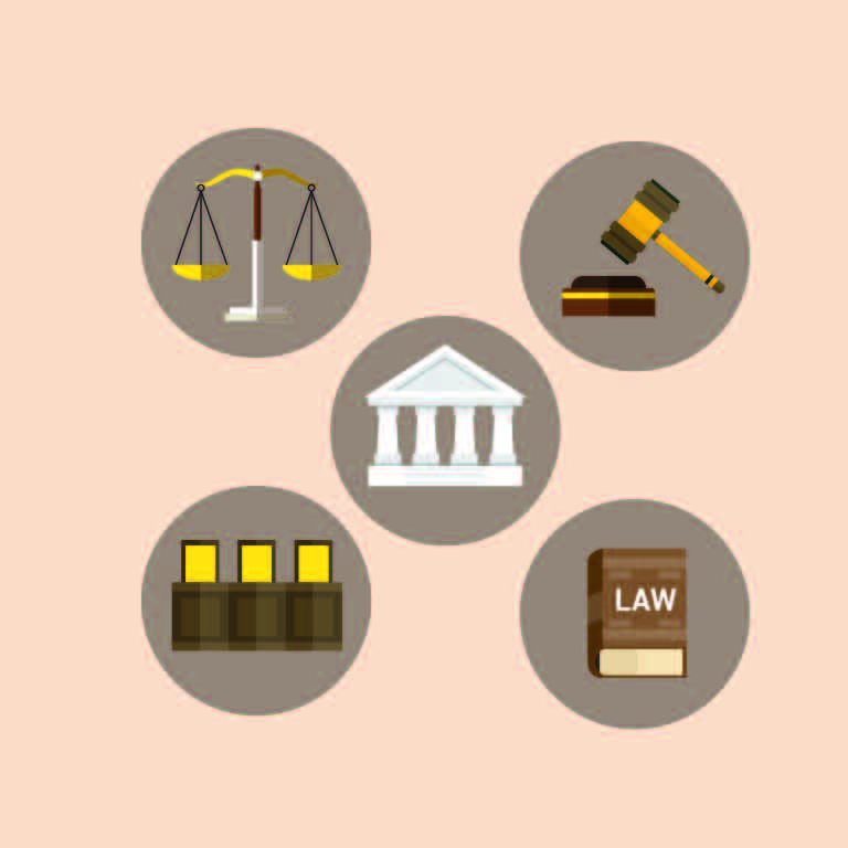 768x768 Law Icons Set Design Free Vector Download