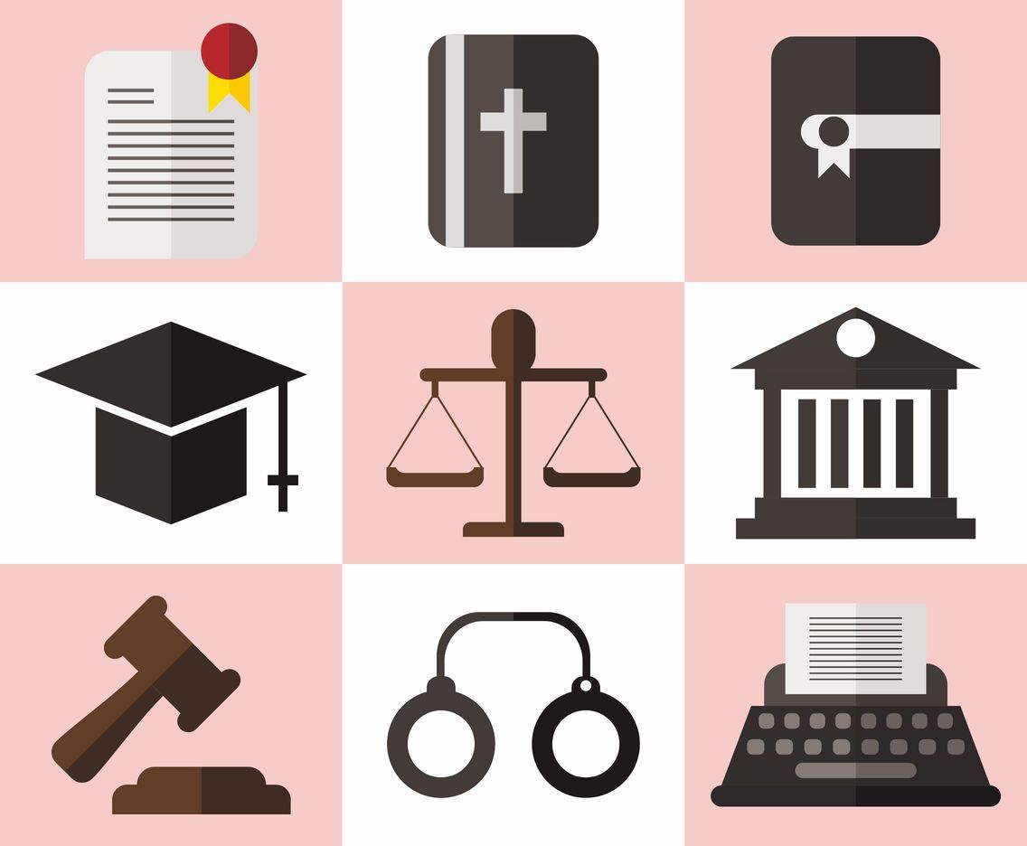 1136x936 Law Office Vector Icons Vector Art Graphics