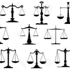 300x300 Photostock Vector Black Law Scale Icons With Balance Position