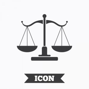 300x300 Photostock Vector Law Scales Of Justice Icon Symbol Of Law