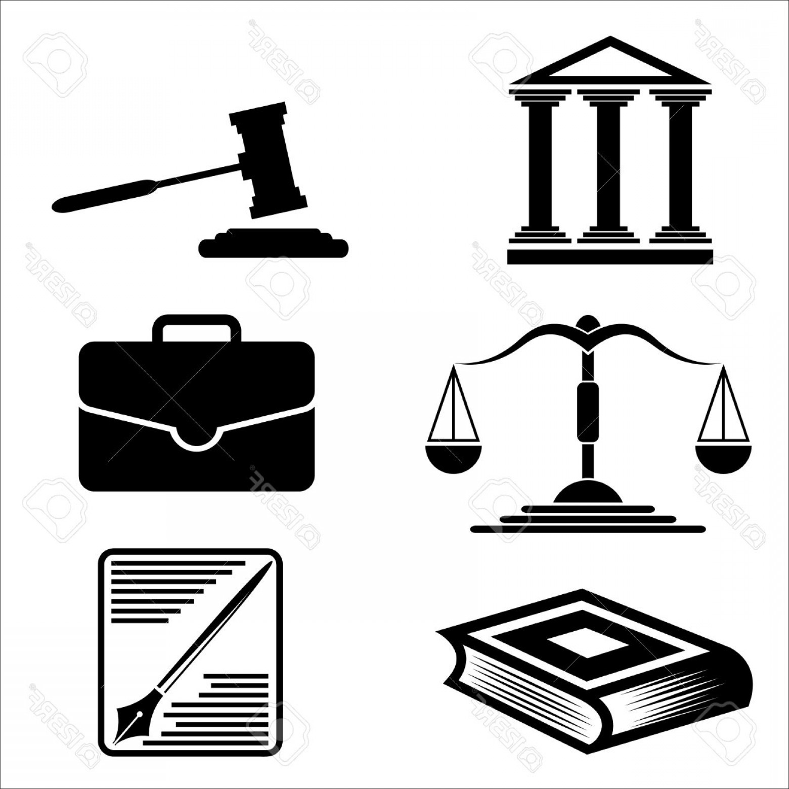 1560x1560 Photostock Vector Justice And Law Vector Icons Soidergi
