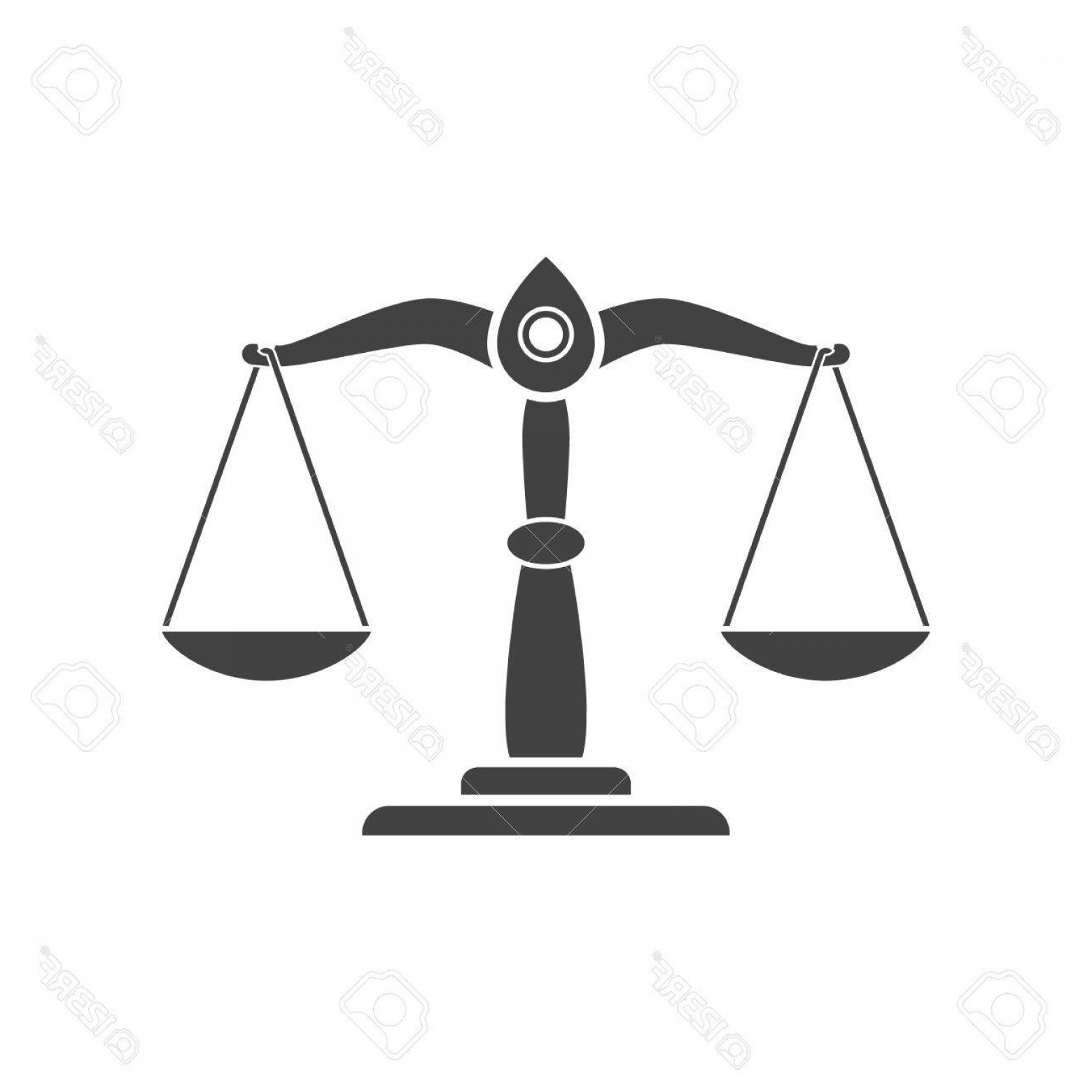 1560x1560 Photostock Vector Justice Scales Isolated Black Icon On White