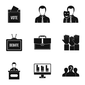 300x300 Law Icon Set Royalty Free Illustrations