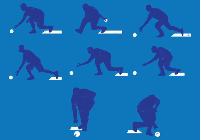 700x490 Lawn Bowls Silhouettes