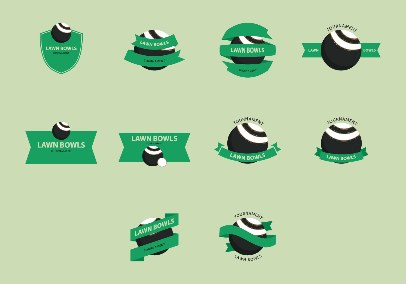 1400x980 Lawn Bowls Free Vector Art