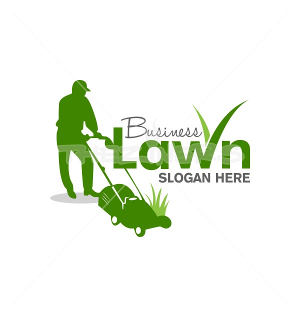 600x634 Lawn Care Elegant Gardening Logo Design Vector