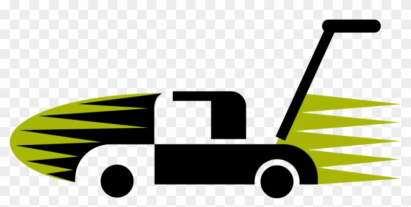 840x423 Vector Illustration Of Lawn Care Lawn Mower Cuts Grass