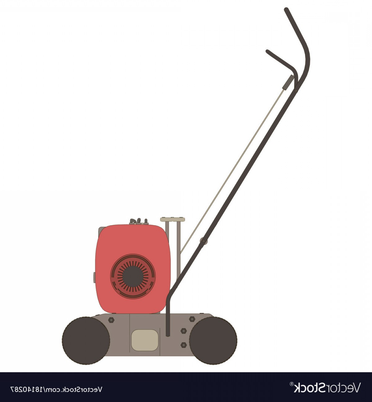 Lawn Mower Silhouette Vector at Vectorified.com | Collection of Lawn ...