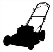 Lawnmower Silhouette 170x166 Lawnmower Silhouette