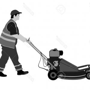 Silhouette Of A Man With Lawn Mower Vector Cqrecords 300x300 Silhouette Of A Man With Lawn Mower Vector Cqrecords