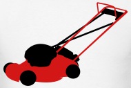 190x127 Lawn Mower Vector Men's T Shirt Spreadshirt