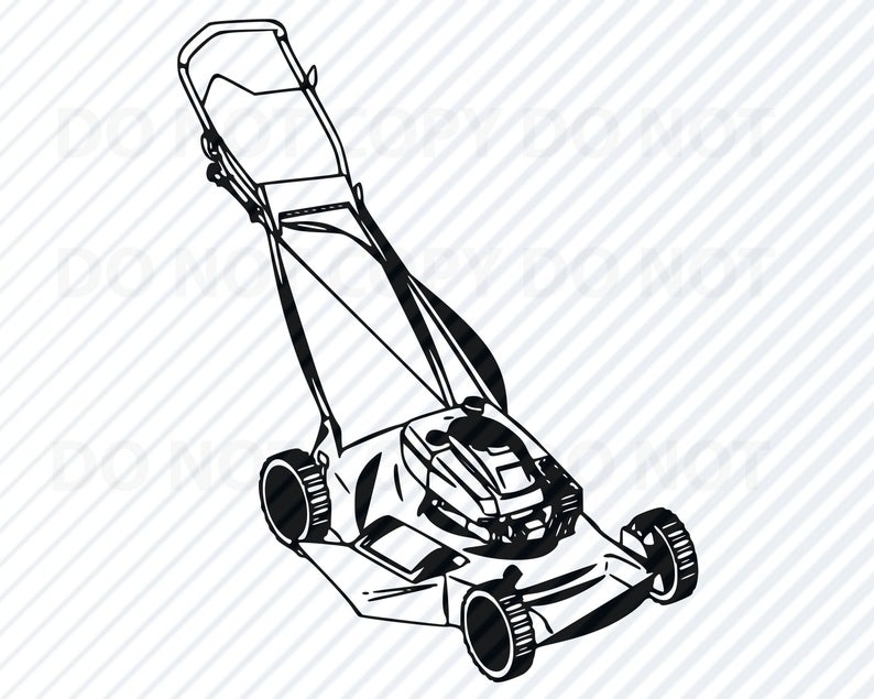 794x635 Lawn Mower Vector Images Silhouette Lawnmower Etsy