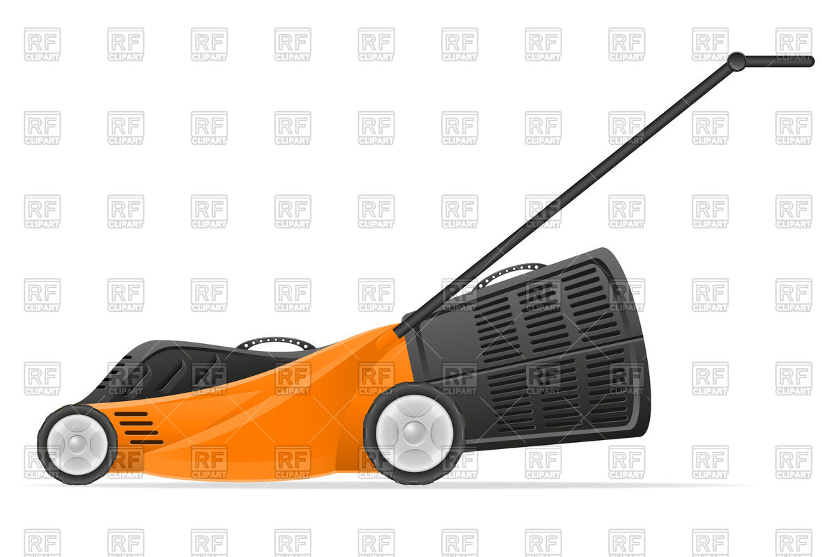 1200x800 Lawn Mower Vector Image Of Objects Konturvid