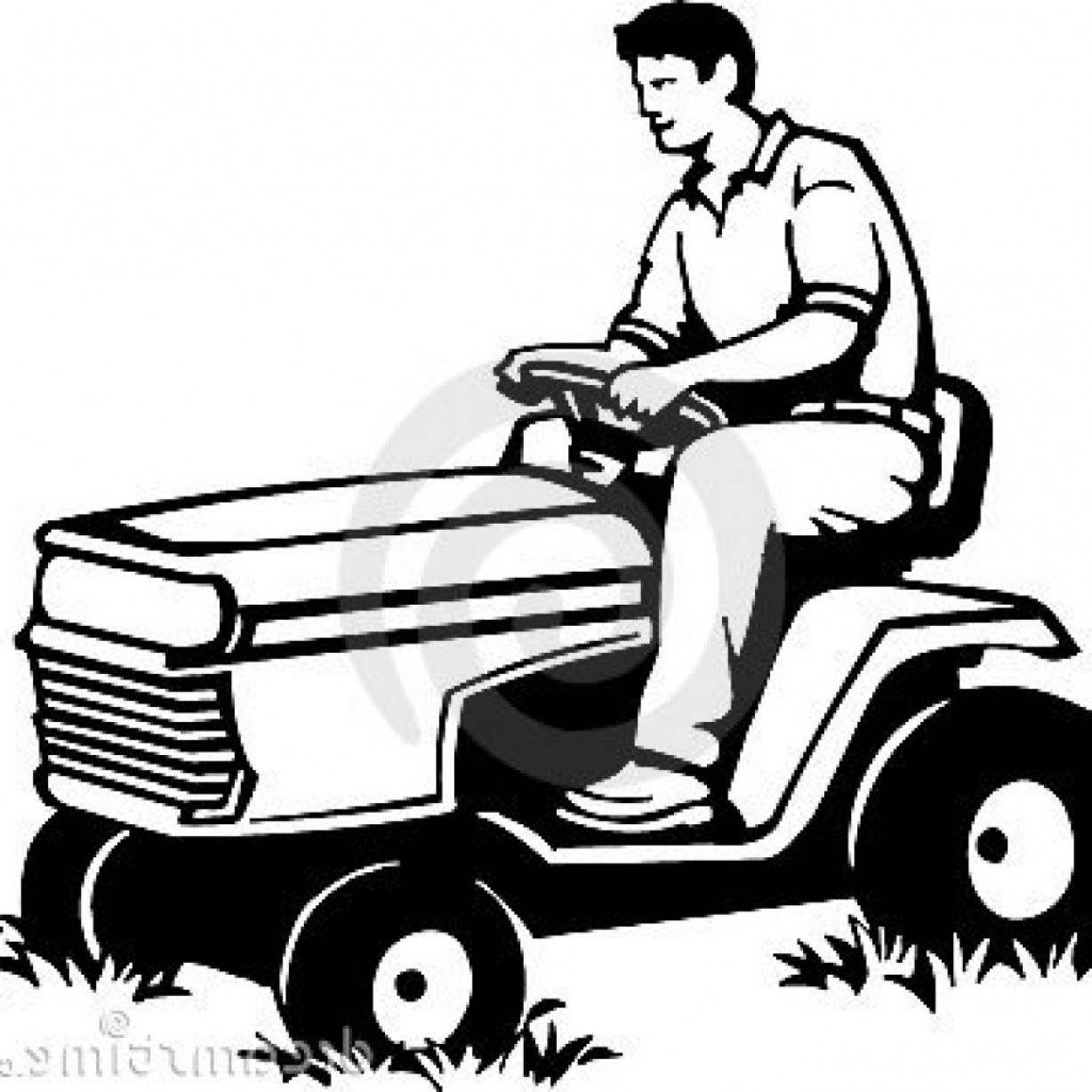 1228x1228 Lawn Mower Clipart Free Hand Clipart Geekchicpro