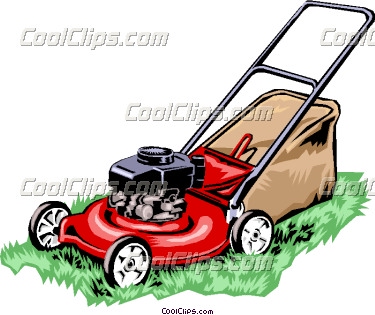 375x315 Lawn Mower Clipart Free