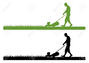 300x212 Man Mowing Lawn Clipart Free Free Images