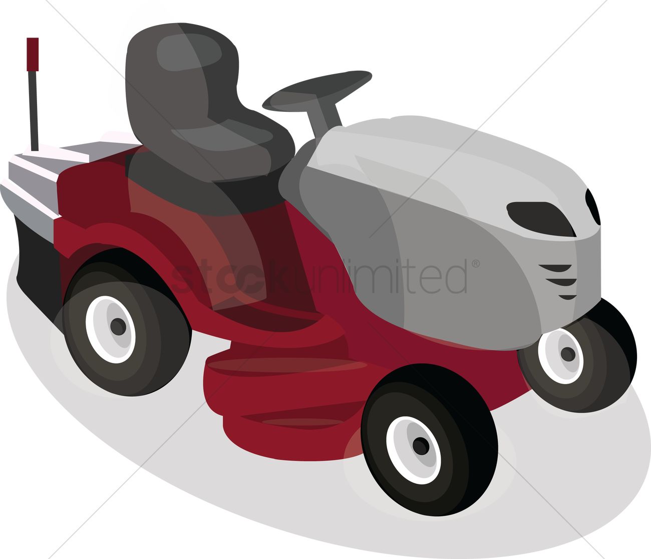 1300x1115 Free Lawn Mower Vector Image
