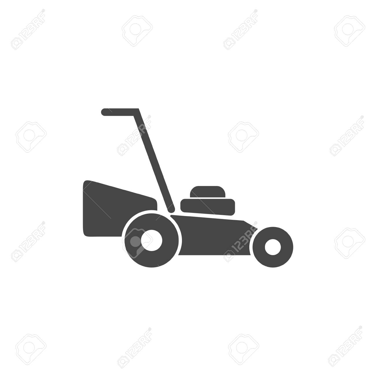 1300x1300 Huge Collection Of 'lawn Mower Silhouette' Download More Than
