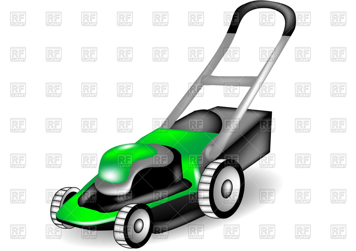1200x849 Lawn Mower On White Background Vector Image Of Objects Arkela