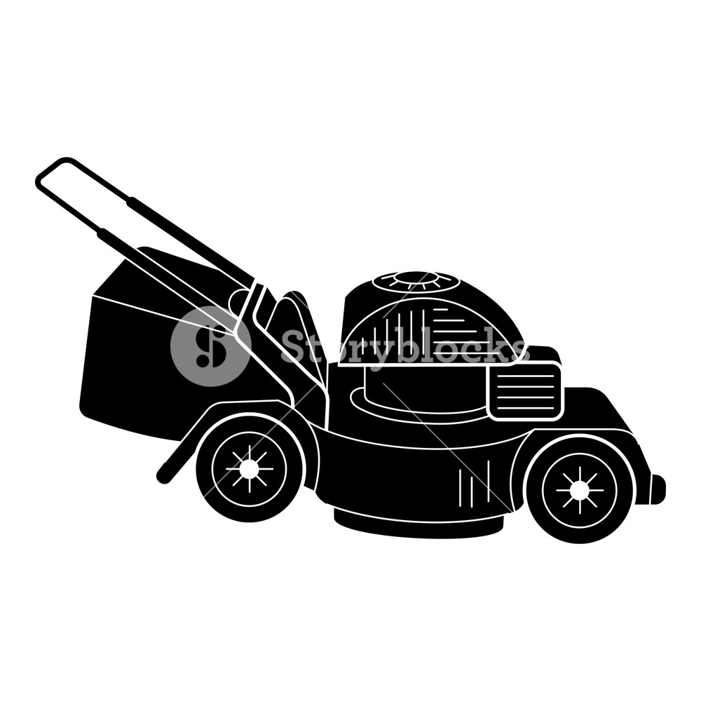 1000x1000 Motor Lawn Mower Icon Simple Illustration Of Motor Lawn Mower