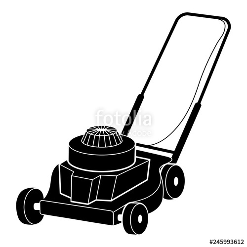 500x500 Petrol Lawn Mower Icon Simple Illustration Of Petrol Lawn Mower